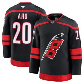 Miesten NHL Carolina Hurricanes Pelipaita Fanatics Premium Sebastian Aho Koti 2024-25 Musta